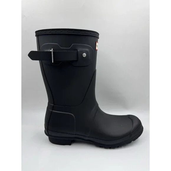 Hunter Women's Original Short Boot Black US 10 Waterproof, Rain Boot - Picture 7 of 16